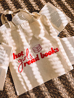Stofftasche "hot girls read books"