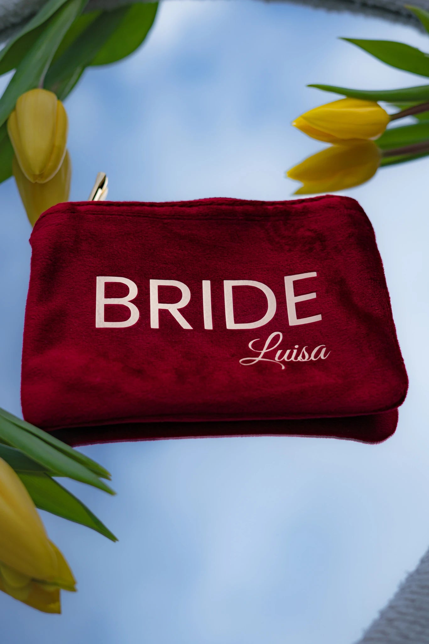 Kosmetiktasche "BRIDE - personalisierbar"