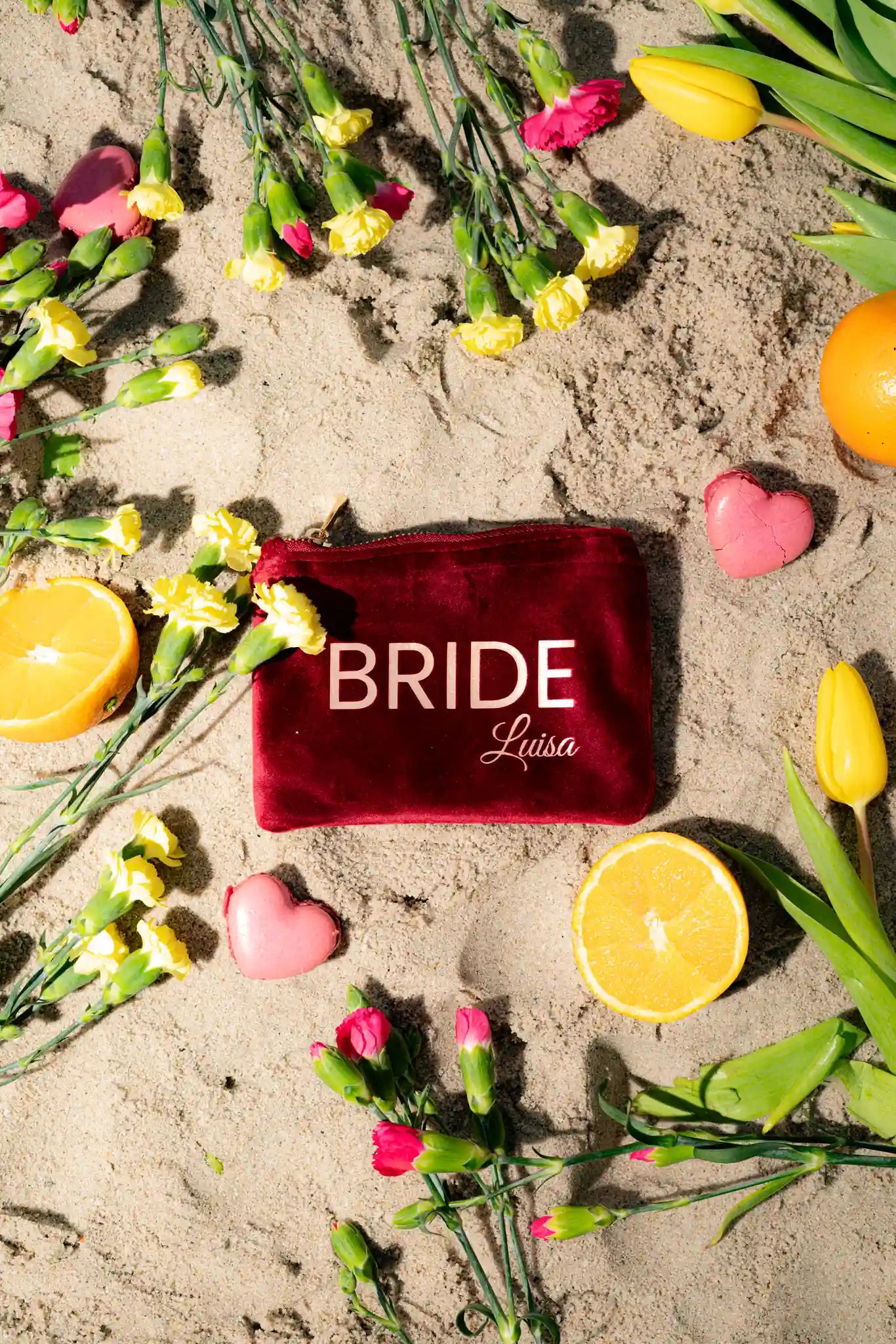 Kosmetiktasche "BRIDE - personalisierbar"