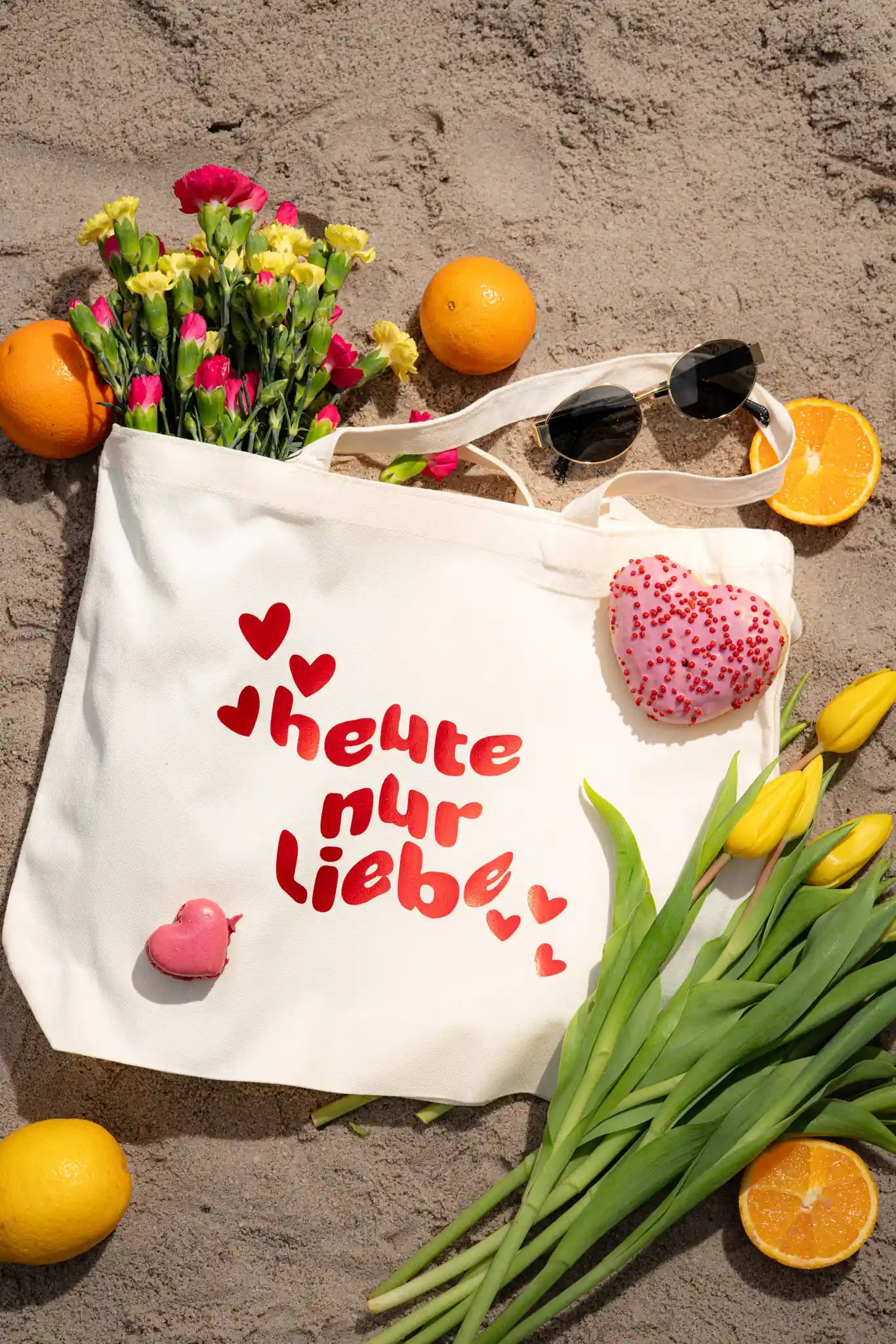 Stofftasche "heute nur Liebe"
