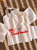 Stofftasche "hot girls read books"