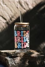 Trinkglas "BRIDE" mit Bambusdeckel und Trinkglas