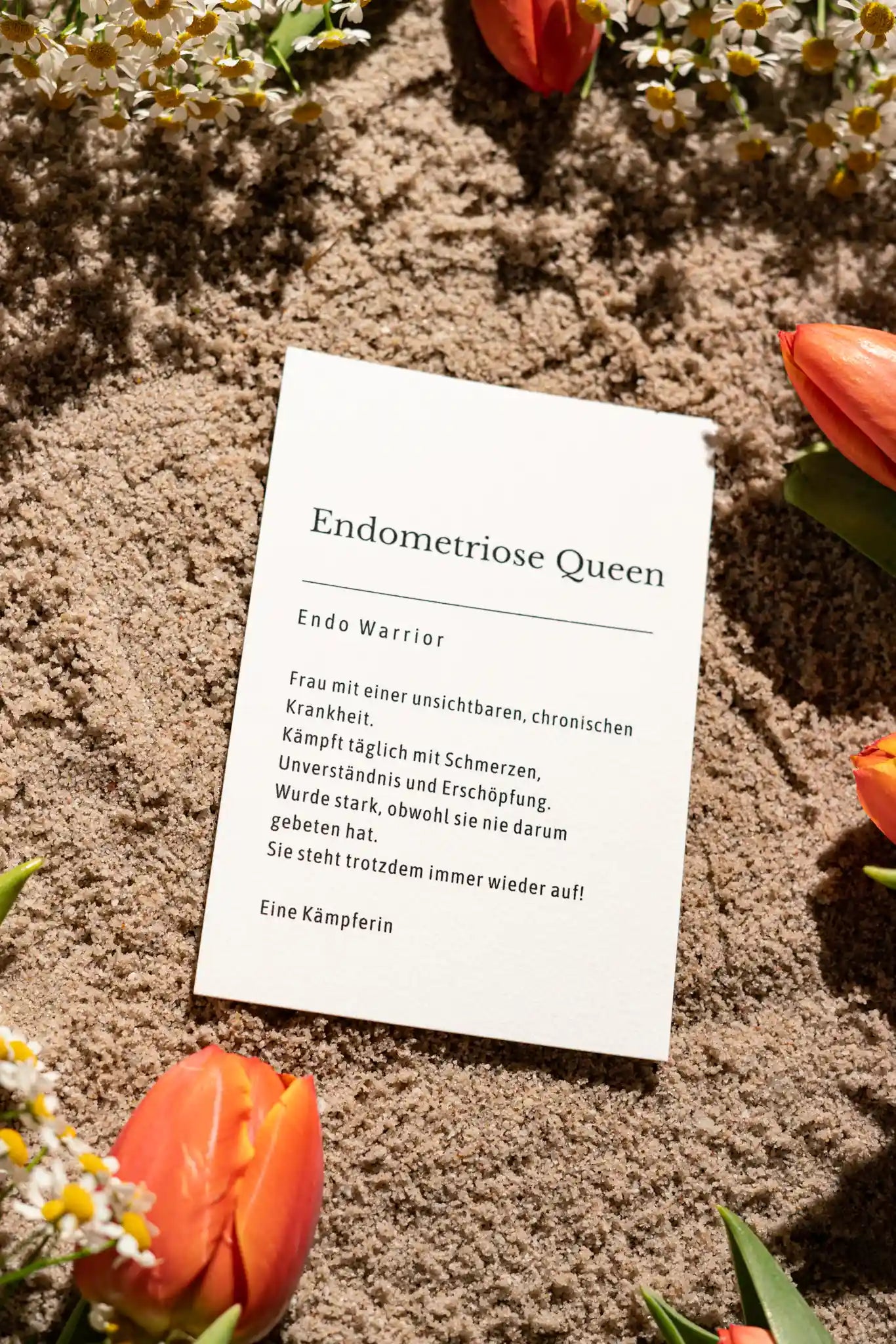 Grußkarte "ENDOMETRIOSE QUEEN"